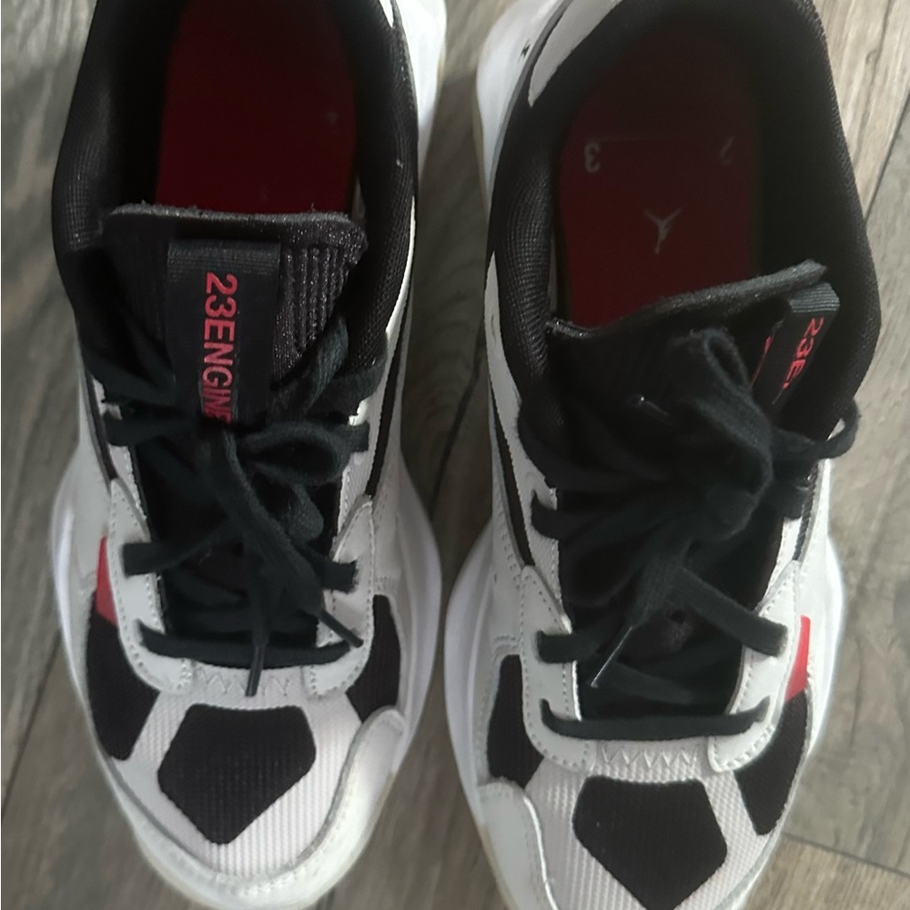 Jordan Air 200E Summit White and University Red